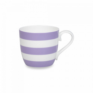Кружка «Линии - Purple», 425 мл, фарфор, белый, фиолетовый, KOENITZ, Германия, Большие кружки