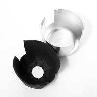 Чайник заварочный с колпаком, 1 л, фарфор, алюминий, белый, серый, серия Salam, GUY DEGRENNE, Франция_00802430054138796783.jpg