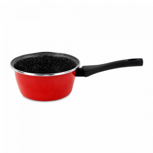 Ковш , 16 см, 1.4 л, сталь, стеклоэмаль, красный, серия Cerise Pierre, VITRINOR, Испания, Ковшики для индукционной плиты