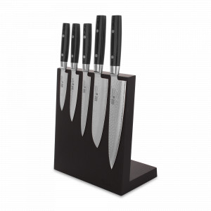 Набор из 5-и кухонных ножей на подставке из дуба, серия Zen, YAXELL, Япония, YAXELL (Япония)