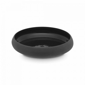 Салатник NOIR CARBONE, 18 см, 700 мл, фарфор, черный матовый, серия Gourmet, GUY DEGRENNE, Франция, GUY DEGRENNE (Франция)