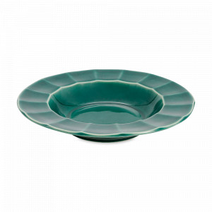 Тарелка суповая, 25 см, 400 мл, керамика, бирюзовый, серия Paris, MATCERAMICA, Португалия, Тарелки суповые