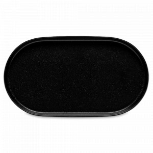 Блюдо овальное LATTITUDE BLACK, 36.5 х 20.5 см, керамика, черный, серия Notos, COSTA NOVA, Португалия, Notos COSTA NOVA
