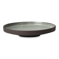 Блюдо круглое Brown, 30 см, каменная керамика, коричневый, серый, ROOMERS TABLEWARE, Нидерланды