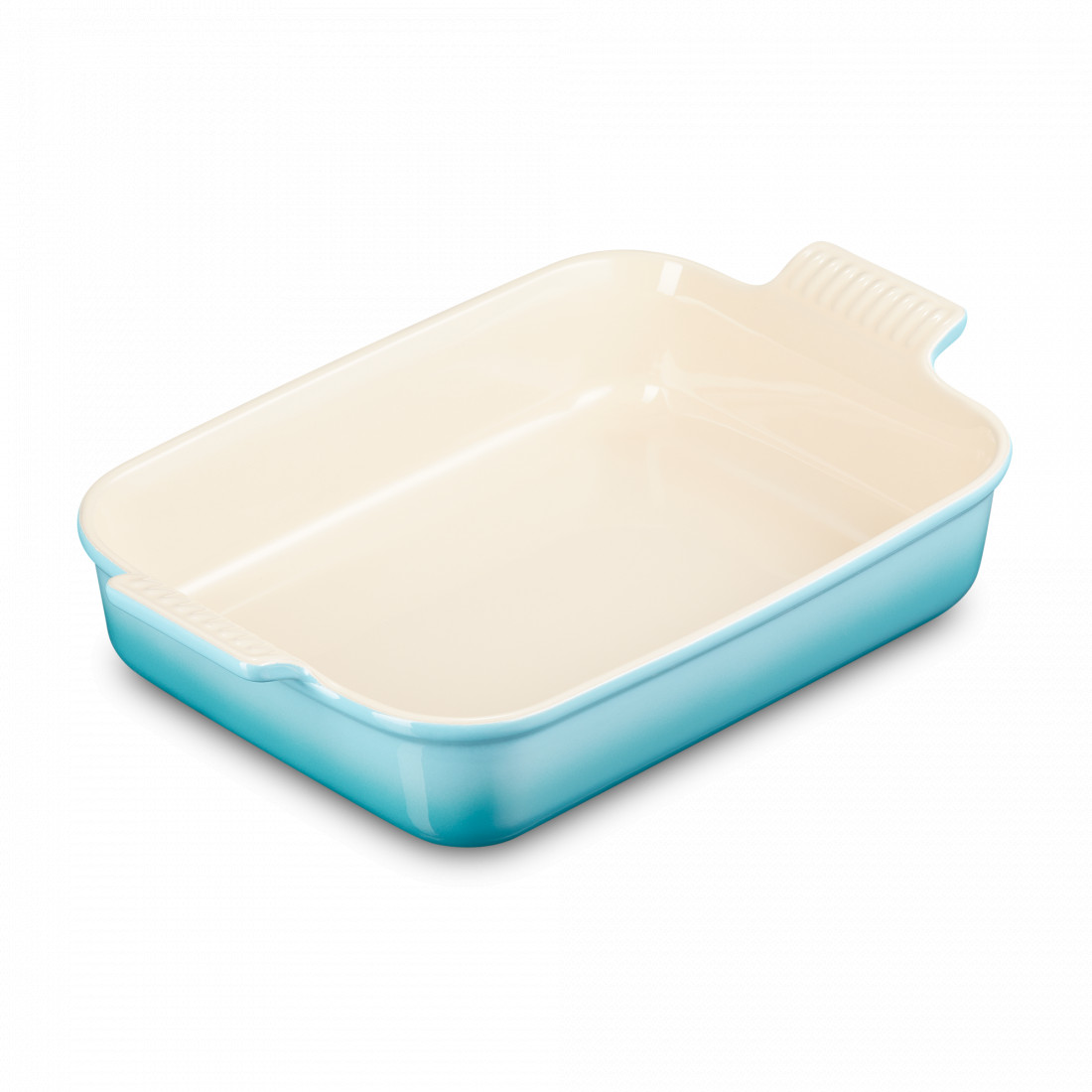 Блюдо для запекания, керамика, 32 х 24, бирюзовый, серия Caribbean, LE CREUSET, Франция