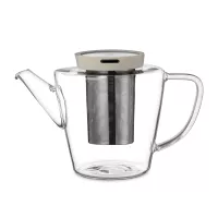 Чайник заварочный с ситечком, 1 л, боросиликатное стекло, нержавеющая сталь, силикон, хаки, серия Infusion, VIVA Scandinavia, Дания, 