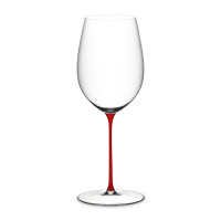 Бокал для красного вина BORDEAUX GRAND CRU, 953 мл, 28.2 см, хрусталь, красная ножка, серия Superleggero, RIEDEL, Австрия