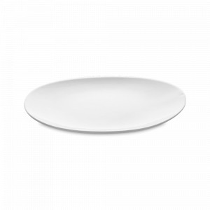 Тарелка обеденная, 27.5 х 28.5 см, фарфор, белый матовый, серия Shell, COOKPLAY, Испания, COOKPLAY (Испания)