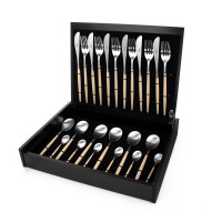 Набор столовых приборов на 6 персон, 24 предм., серия MIO matte ivory, CUTIPOL, Португалия_00802520057298271771.jpg