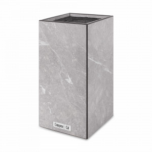 Подставка универсальная для кухонных ножей, 11x11x24 см, мрамор светлый, композитный материал, серия Fashion, ComposeEat, Россия, Подставки под ножи