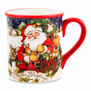 Кружка «Зайчонок», объем: 480 мл, материал: керамика, цвет: декор, серия Магия Рождества, Certified International, США, CERTIFIED INTERNATIONAL (США)