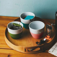 Набор из 2 стаканов для чая, 250 мл, фарфор, силикон, белый, темно-зеленый, Anytime, VIVA Scandinavia, Дания_00803020063524399108.jpg