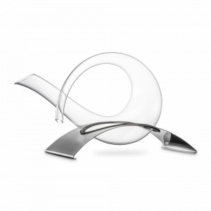 Декантер для вина с подставкой, 750 мл, бессвинцовый хрусталь, нержавеющая сталь, серия Decanters &amp; Carafes, EISCH, Германия, EISCH (Германия)