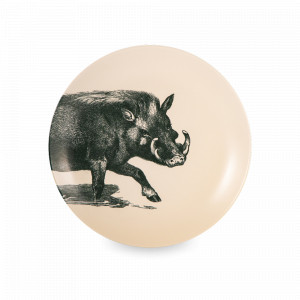 Тарелка закусочная Fauna, 21.6 см, керамика, белый, декор, серия Elements, COSTA NOVA, Португалия, Тарелки керамические