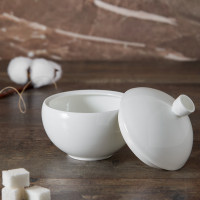 Сахарница , 230 мл, костяной фарфор, белый, серия Плиссе, DECOR DE TABLE, Россия_00818670051048093828.jpg
