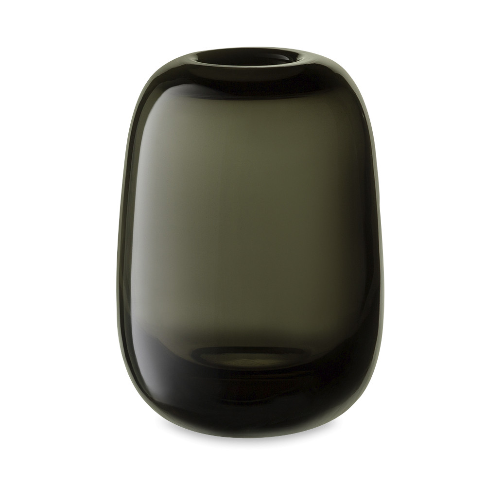 Ваза Hildy, 17 см, стекло, черный, BERGENSON BJORN, Великобритания