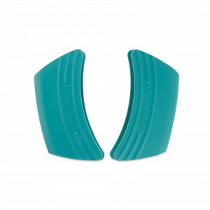 Набор прихваток, 2 предмета, силикон, 12 см, бирюзовый, серия Caribbean, LE CREUSET, Франция, Скидка -15% на Le Creuset