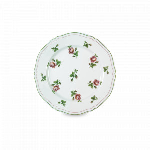 Тарелка пирожковая Roses, 16.5 см, фарфор, белый, декор, серия Neos Anthiros, LE COQ, Италия, LE COQ (Италия)