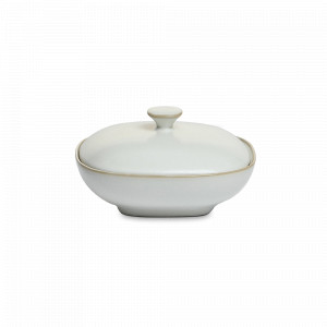 Салатник порционный с крышкой Cream, 12.5 см, каменная керамика, кремовый, ROOMERS TABLEWARE, Нидерланды, Салатники из керамики
