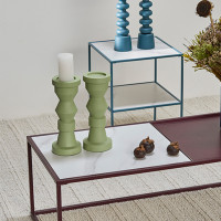 Подсвечник на одну свечу, 30 см, металл, оливковый, серия Vivlend, BERGENSON BJORN, Великобритания_00813860063826339999.jpg