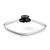 Крышка квадратная с пароотводом, 20 х 20 см, стекло, серия Lids, SWISS DIAMOND, Швейцария, 