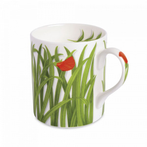 Кружка, 400 мл, костяной фарфор, белый, зеленый, серия Freedom, TAITU, Италия, Большие кружки