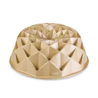Форма для выпечки кекса круглая 3D Magic Baking, 24 х 9 см, 1.7 л, алюминий, золотистый, WO HOME, Германия, 