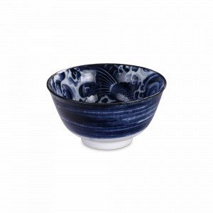 Салатник порционный Carp, 15 см, 500 мл, фарфор, белый, декор, серия Japonism, TOKYO DESIGN, Нидерланды, Пиалы, салатники индивидуальные