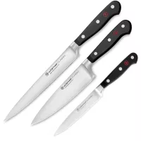 Набор из 3-х кухонных ножей поварская тройка, серия Classic, WUESTHOF, Золинген, Германия, 