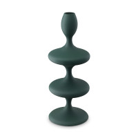 Подсвечник на одну свечу, 29 см, металл, темно-зеленый, серия Vivlend, BERGENSON BJORN, Великобритания