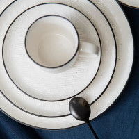 Набор обеденных тарелок, 2 предмета, 26 см, фарфор, белый, черный, серия Contour, LIBERTY JONES, Россия_00810540060505042973.jpg