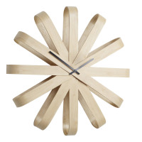 Часы настенные Ribbon, материал: дерево, размер: 51,2 х 51,2 х 10 см, UMBRA, Канада