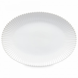 Блюдо овальное White, 51 х 37 см, керамика, белый, серия Pearl, COSTA NOVA, Португалия, Блюда сервировочные, менажницы