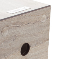 Подставка универсальная для кухонных принадлежностей, 12 х 12 х 17см, травертин капучино, композитный материал, серия Fashion, ComposeEat, Россия_00819040047391952318.jpg