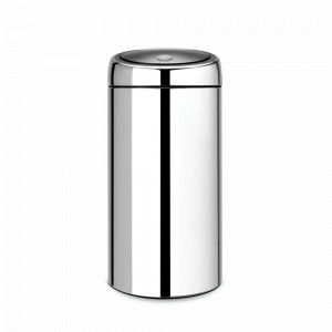 Контейнер для раздельного сбора мусора с крышкой, 2 х 20 л, нержавеющая сталь, пластик, стальной, серия Touch Bin Recycle, BRABANTIA, Бельгия, Touch BRABANTIA