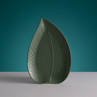 Блюдо сервировочное, размер: 38 х 26 см, материал: керамика, цвет: серый, серия In the Forest Leaf, MASON CASH, Великобритания_00803220043535509528.jpg