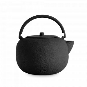 Чайник заварочный с ситечком, 800 мл, чугун, нержавеющая сталь, силикон, черный, серия Saga, VIVA Scandinavia, Дания, Скидка до -20% на Viva Scandinavia