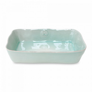 Блюдо прямоугольное для запекания Turquoise, 35 х 25 см, керамика, голубой, серия Nova, COSTA NOVA, Португалия, Керамическая посуда для запекания в духовке