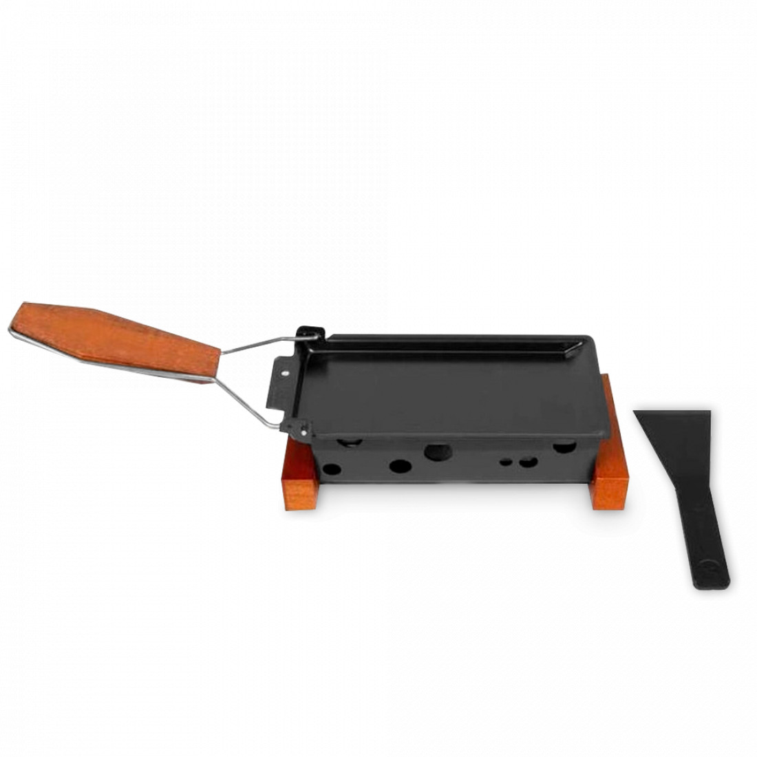 Набор для приготовления раклета, 32,4 х 8,7 см, нержавеющая сталь, черный, BOSKA, Нидерланды