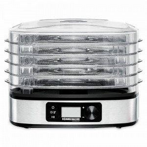 Сушилка для овощей и фруктов, пластик, прозрачный, стальной, ROMMELSBACHER, Германия, ROMMELSBACHER (Германия)