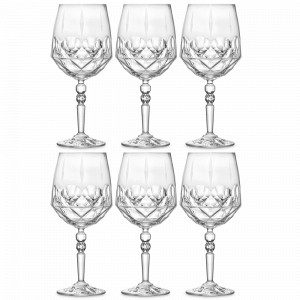 Набор из 6-ти бокалов для коктейлей/вина, 660 мл, хрустальное стекло, серия Alkemist, RCR, Италия, Фужеры для вина