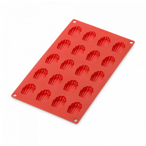 Форма для выпечки пирожных «Мадлен», 20 ячеек, силикон, красный, LEKUE, Испания, LEKUE (Испания)