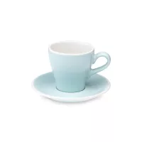Пара кофейная, 80 мл, фарфор, голубой, серия Tulip, LOVERAMICS, Гонконг, 