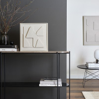 Панно декоративное с эффектом 3D Minimalism Triangle, 40 х 40 см, холст, дерево, белый, серия Art, BERGENSON BJORN, Великобритания_00819730056458053286.jpg