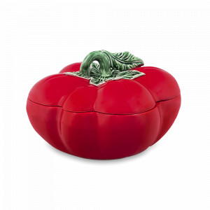 Супница с крышкой «Томат», 4,5 л, керамика, красный, зеленый, серия Томат, Bordallo Pinheiro, Португалия, BORDALLO PINHEIRO (Португалия)