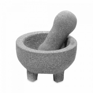 Ступка с пестиком Crunchy, 10 х 5,9 см, гранит, серый, GEFU, Германия, GEFU (Германия)