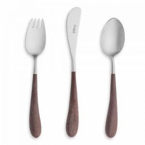 Набор детских столовых приборов, 3 предмета, нержавеющая сталь 18/10, серия Alice, CUTIPOL, Португалия, Детские наборы CUTIPOL
