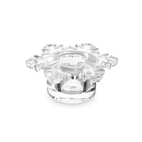 Подсвечник для тонкой свечи Снежинка, 8 см, стекло, серия Event, ANNA LAFARG, Китай