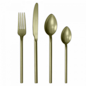 Набор столовых приборов на 6 персон, 24 предмета, шампань, серия Desiree, HERDMAR, Португалия, Подарочные столовые приборы