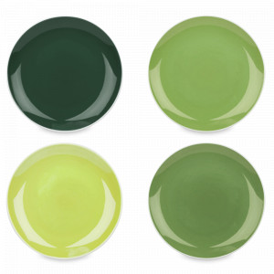 Набор из 4-х обеденных тарелок «Джунгли», 27,7 см, костяной фарфор, WAECHTERSBACH, Германия, Наборы тарелок для кухни